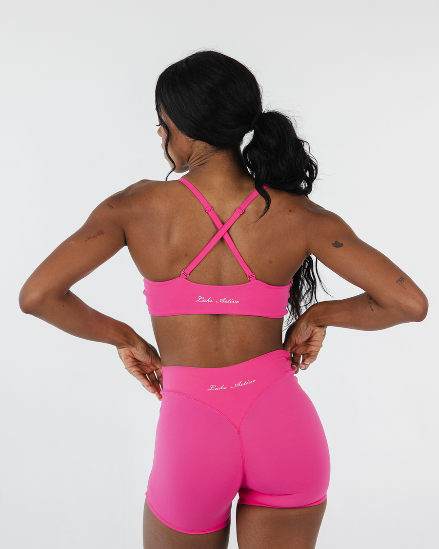 ANTHEM TWIST BRALETTE - DRAGON FRUIT