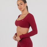 MONROE LONG SLEEVE CROP - CHATEAU