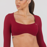 MONROE LONG SLEEVE CROP - CHATEAU