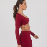 MONROE LONG SLEEVE CROP - CHATEAU