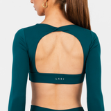 AURAFORM™ LONG SLEEVE CROP - BLUE HOUR