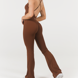 FLEXLUX FLARE BODYSUIT - BRANDY