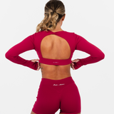 AURAFORM™ LONG SLEEVE CROP - CHATEAU
