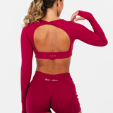 AURAFORM™ LONG SLEEVE CROP - CHATEAU