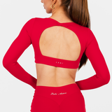 AURAFORM™ LONG SLEEVE CROP - LAVA