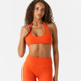 SWIFTTEK™ MINIMAL HALTER BRALETTE - AFTERBURN