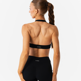 SWIFTTEK™ MINIMAL HALTER BRALETTE - MIDNIGHT